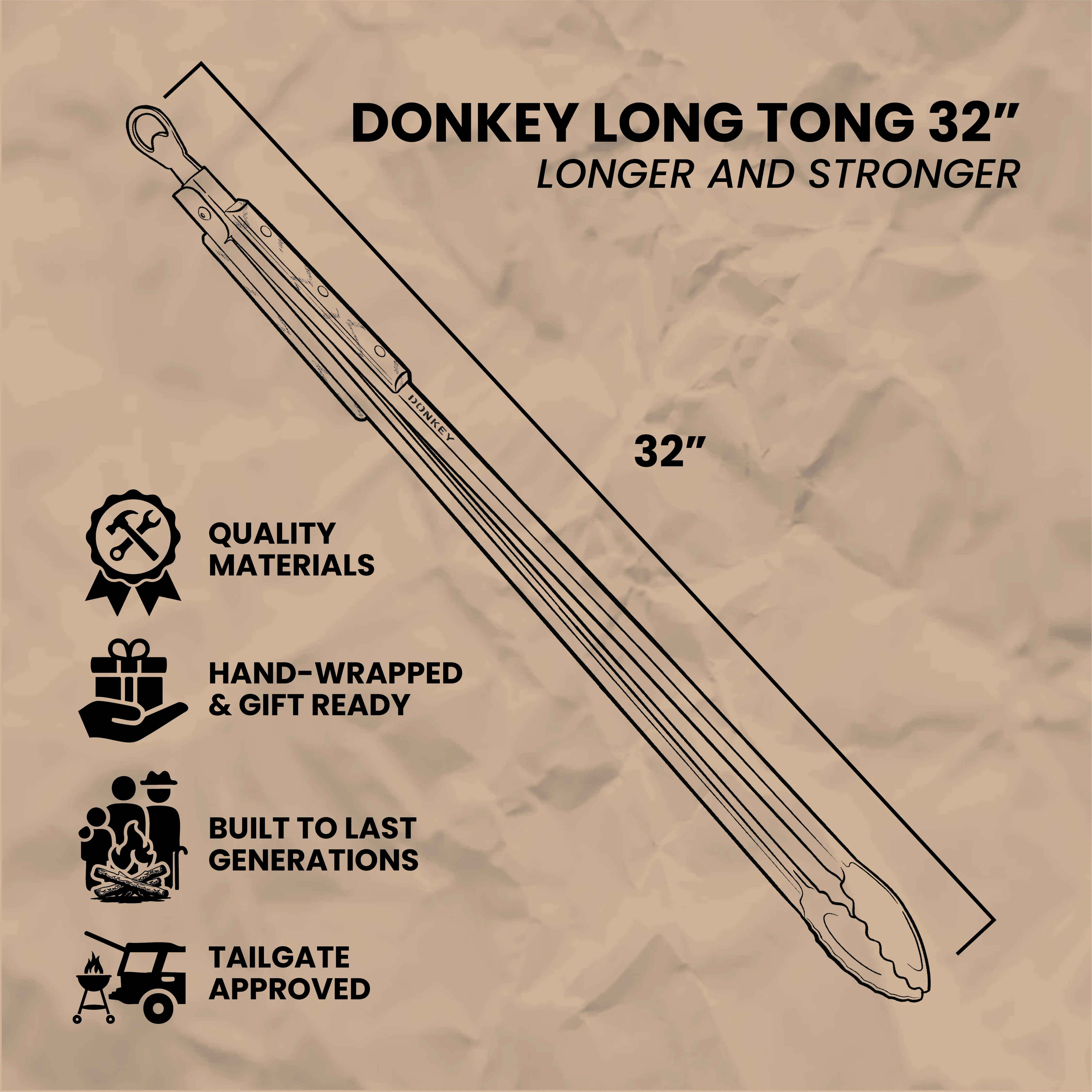 32" Fire Tong - Image 9